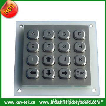 IP65 Dynamic Rated Vandal Proof Keypad for Vending Machine